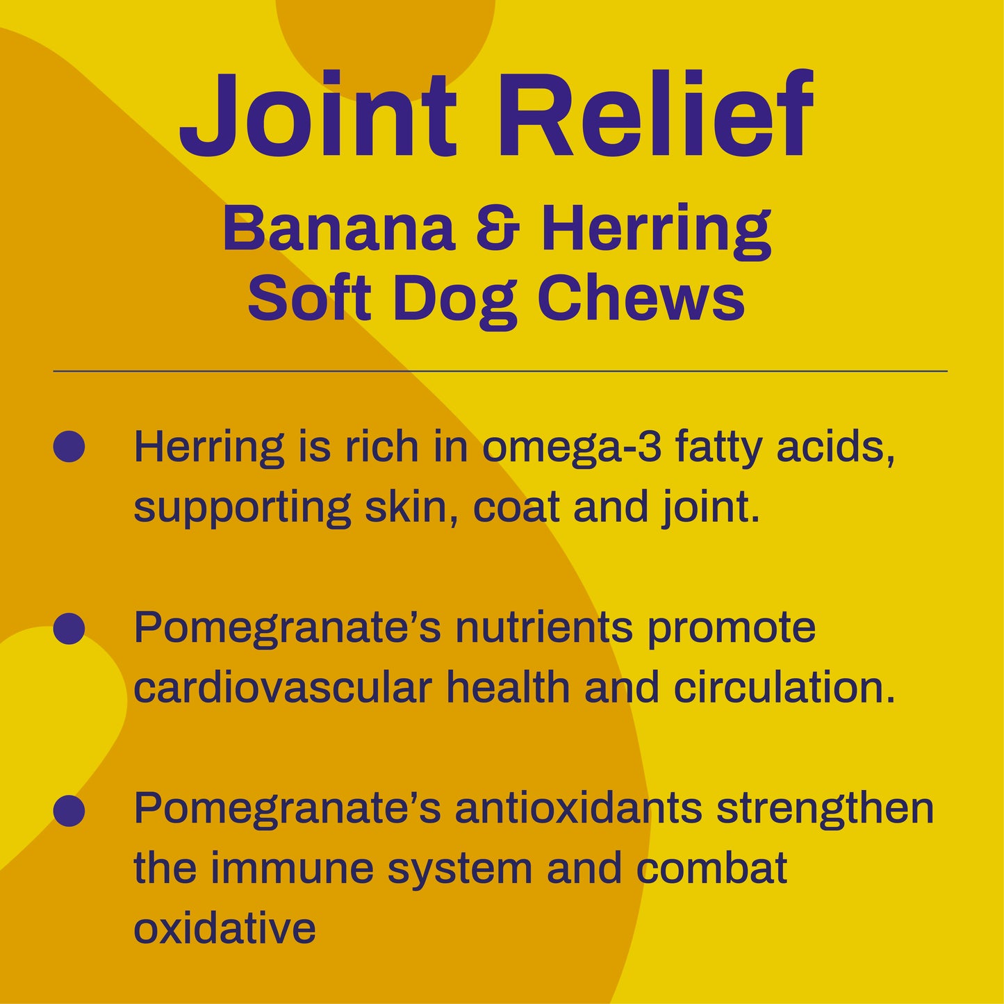 Joint Relief Dog Treats - Banana and Herring